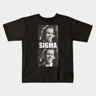 Chris Bale Sigma Male Smile meme Kids T-Shirt